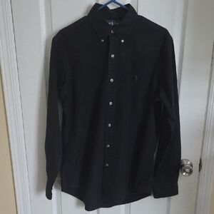 Ralph Lauren Men's Black Casual Button-Down Shirt
